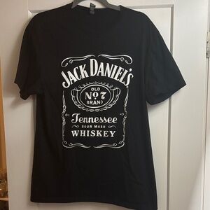 Jack Daniels Black and White Graphic Tee
